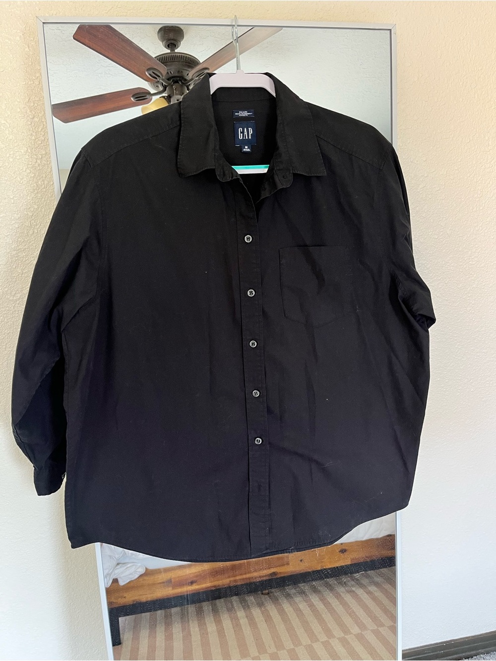 Organic Cotton Poplin Big Shirt MEDIUM - Picture 6 of 8